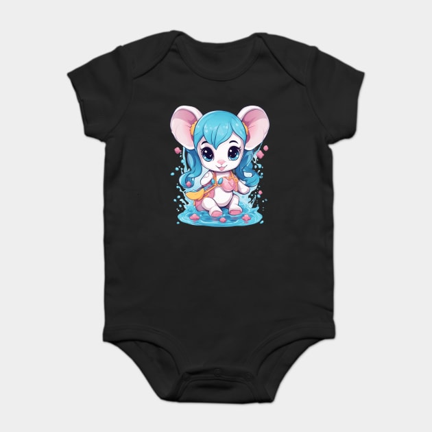 Miniature Donkey Baby Bodysuit by animegirlnft